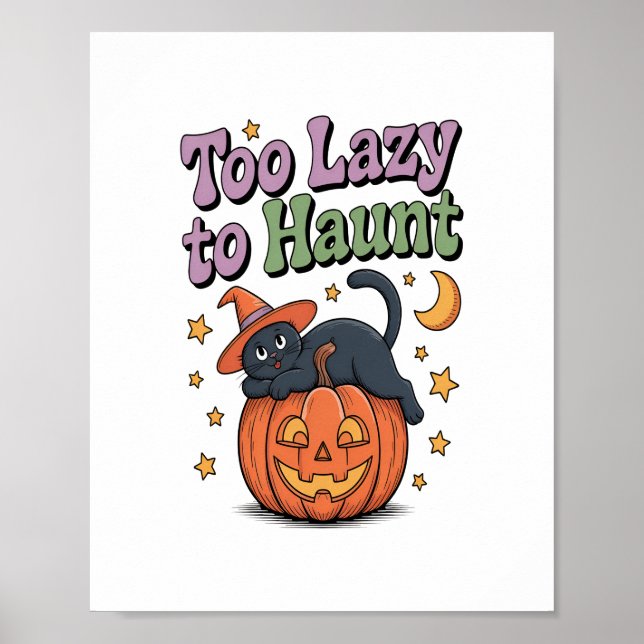 Affiche Halloween Lazy Ghost (Devant)