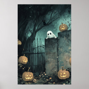 Affiche Halloween Le Fantôme De Peeping
