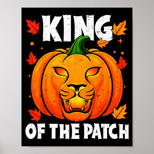 Affiche Halloween Lion Pumpkin King Of The Patch Costume M (Devant)