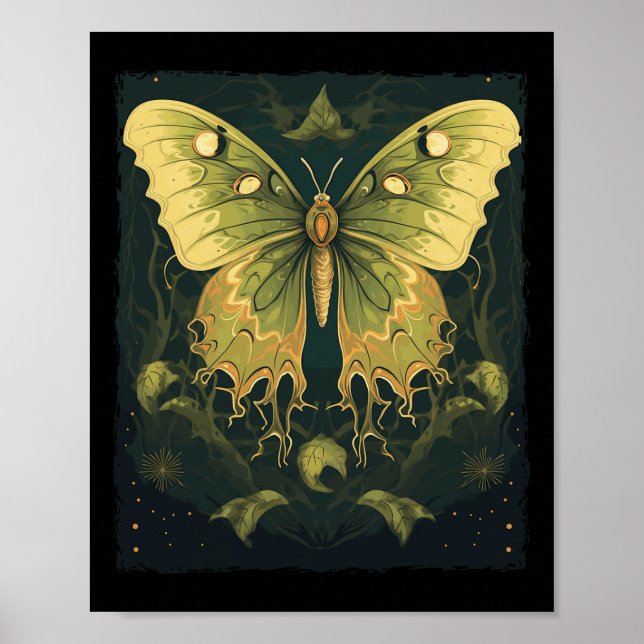 Affiche Halloween Luna Moth (Devant)