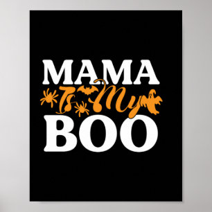 Affiche Halloween Mama est mon anniversaire de naissance