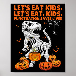 Affiche Halloween Mangeons des Enfants La Ponctuation Sauv