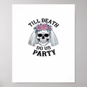 Affiche Halloween Mariage Éffrayant - Jusqu'à la mort Do U