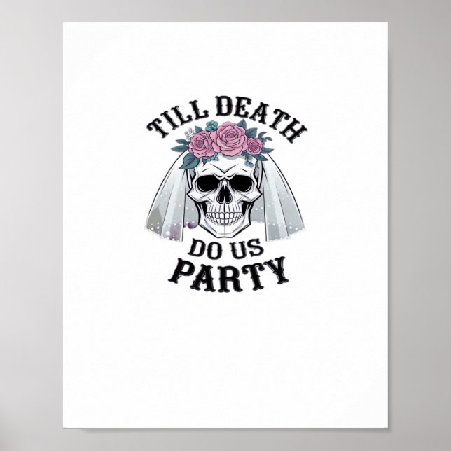 Affiche Halloween Mariage Éffrayant - Jusqu'à la mort Do U (Devant)