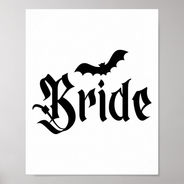 Affiche Halloween Mariage Éffrayant mariée mariée Couple M (Devant)