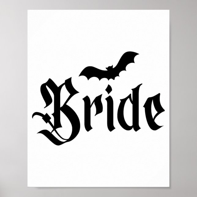 Affiche Halloween Mariage Éffrayant mariée mariée Couple M (Devant)