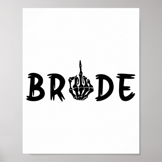Affiche Halloween mariée Mariage Groom Skeleton jusqu'à la (Devant)