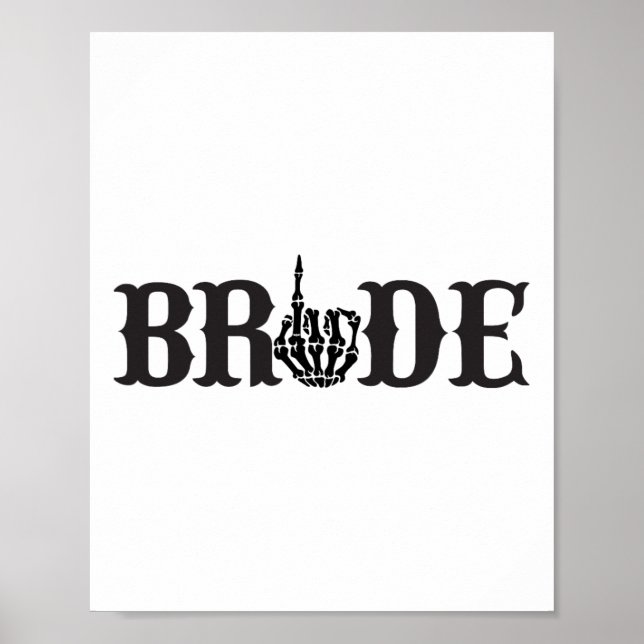 Affiche Halloween mariée mariée Groom Skeleton Corresponda (Devant)