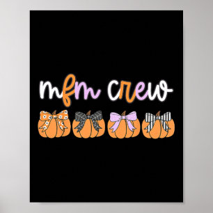 Affiche Halloween Mfm Crew Médecine foetale maternelle Son