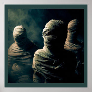 Affiche Halloween - momies 4