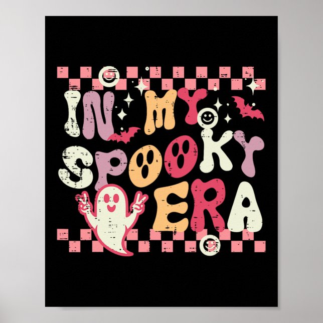 Affiche Halloween Mon Éffrayante époque Retro Costume Supe (Devant)