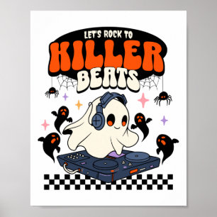 Affiche Halloween Music Dj Hip-hop Rap Tourne-disque, Part