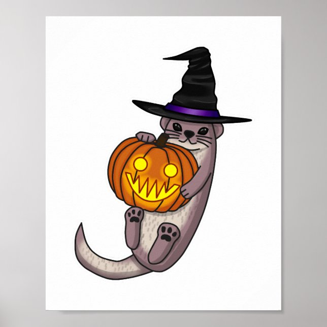 Affiche Halloween Otter (Devant)