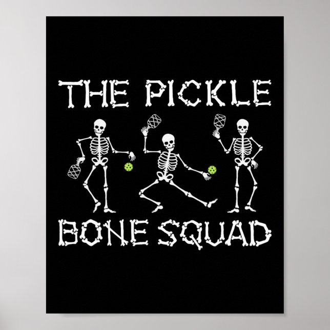 Affiche Halloween Picklell Pickle Pickle Bone Squad Skelet (Devant)