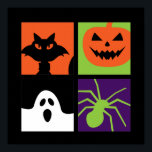 Affiche Halloween Pop Art Citrouille Black Cat Spider Ghos<br><div class="desc">Citrouille Black Cat Spider et Ghost Vintage Halloween Pop Art. Drôle Halloween costume design à porter lorsque vous allez Trick ou Treat. Cette marchandise déplaisante et monstrueuse est idéale pour une soirée d'Halloween éffrayante avec un thème de fantôme effrayant ou de film d'horreur. Allez bien avec votre décoration Halloween de...</div>