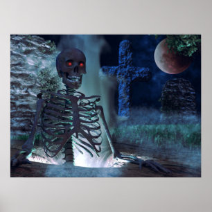 Affiche Halloween Poster-Scandale Squelette