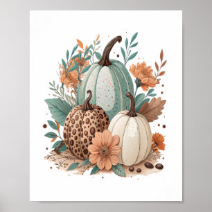 Affiche Halloween pour enfants citrouilles