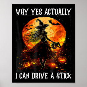 Affiche Halloween Pourquoi Oui En Fait Je Peux Conduire Un