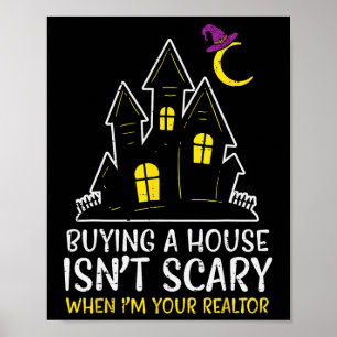Affiche Halloween Realtor Acheter Maison N'Est Pas Scary C