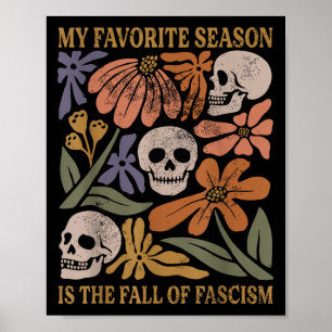 Affiche Halloween Rétro Ma Saison Préférée Est La Chute De