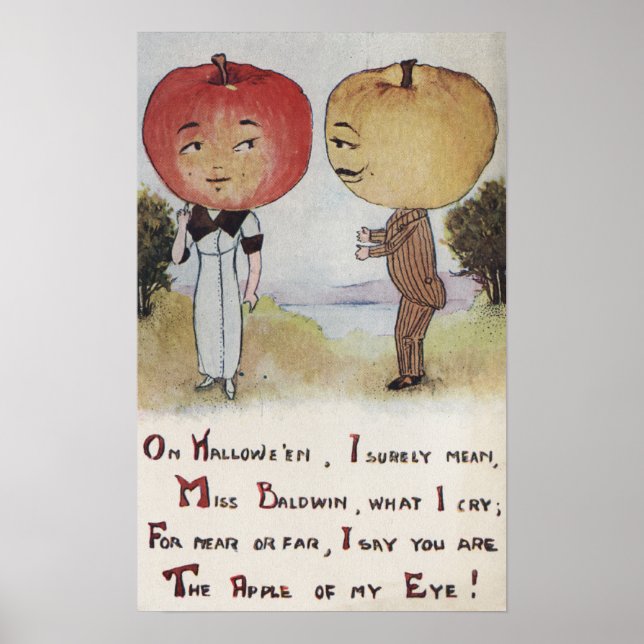 Affiche Halloween SalutationTêtes Apple (Devant)
