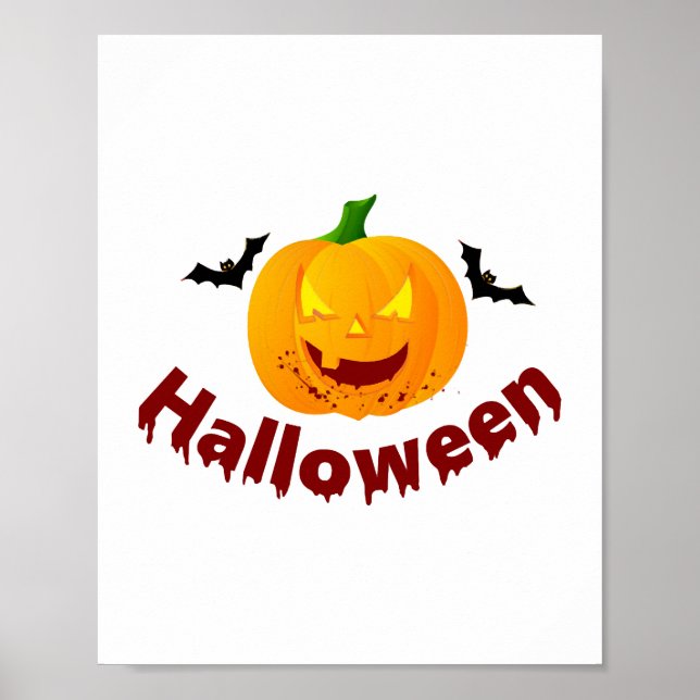 Affiche Halloween sanglant (Devant)