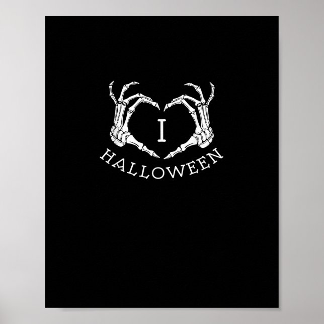 Affiche Halloween Skeleton Heart Fall (Devant)