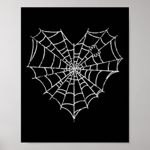 Affiche Halloween Spider Web Costume Cute Heart Spider Web