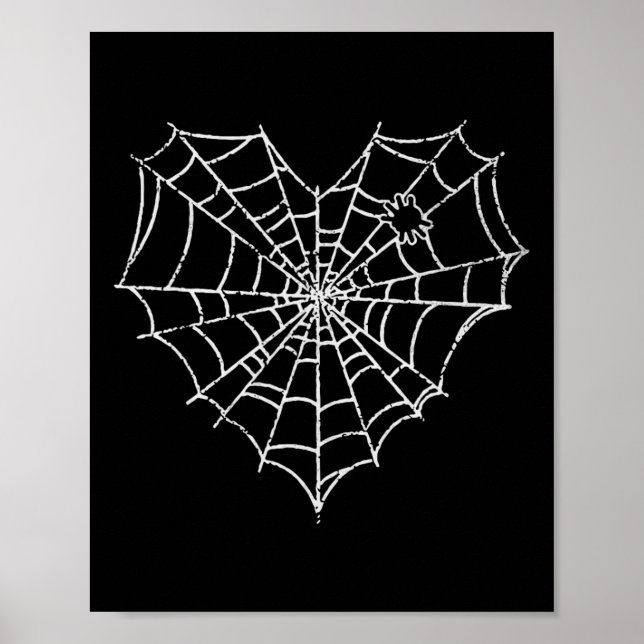 Affiche Halloween Spider Web Costume Cute Heart Spider Web (Devant)
