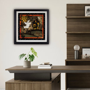Affiche Halloween Spook House Fantôme École Inspirivité
