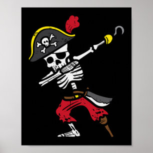 Affiche Halloween Squelette Pirate Dab Costume garçon Enfa