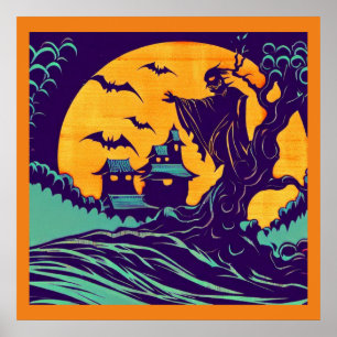 Affiche Halloween - Style de coupe 2