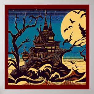Affiche Halloween - Style de coupe 4