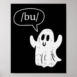 Affiche Halloween Thérapie de la parole Fantôme Bu Boo Cos