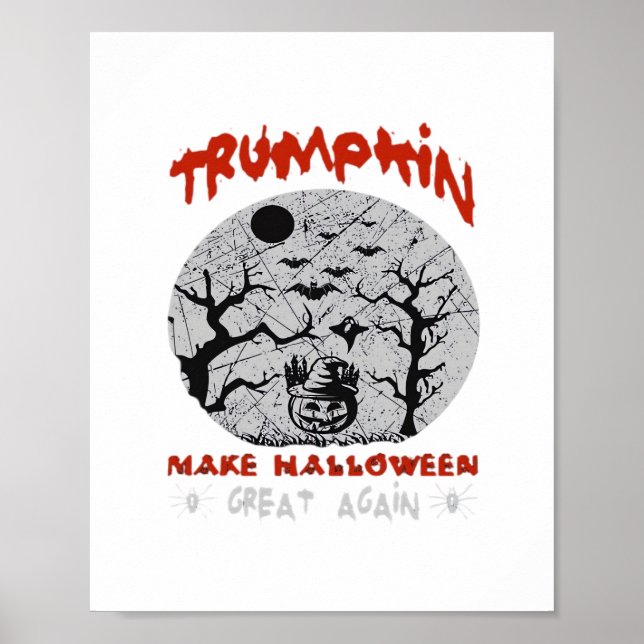 Affiche Halloween Trumpkin (Devant)