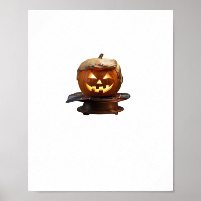 Affiche Halloween, Trumpkin Citrouille, Rendre Halloween g (Devant)