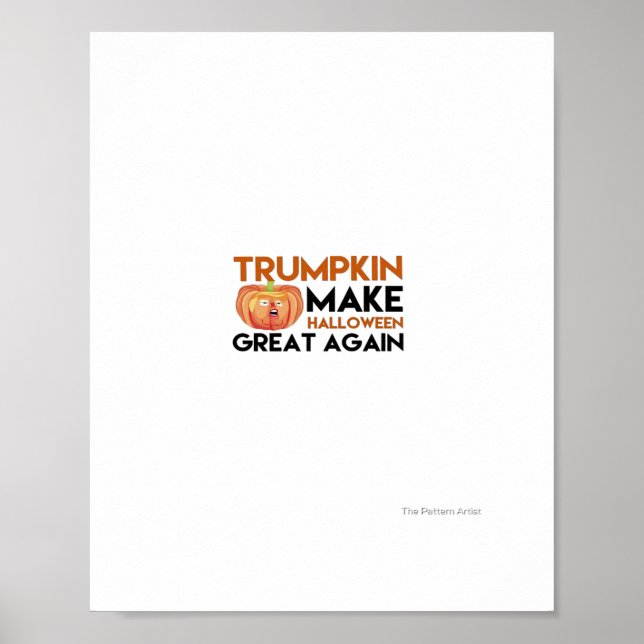 Affiche Halloween Trumpkin Funny - Costume Maga Classique  (Devant)