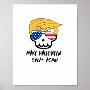 Affiche Halloween Trumpkin rendre Halloween grand à nouvea
