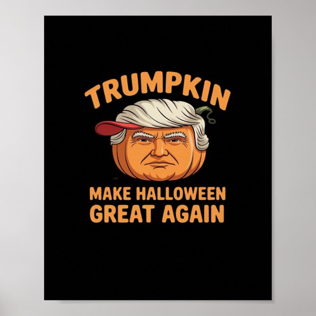 Affiche Halloween Trumpkin rendre Halloween grand à nouvea (Devant)