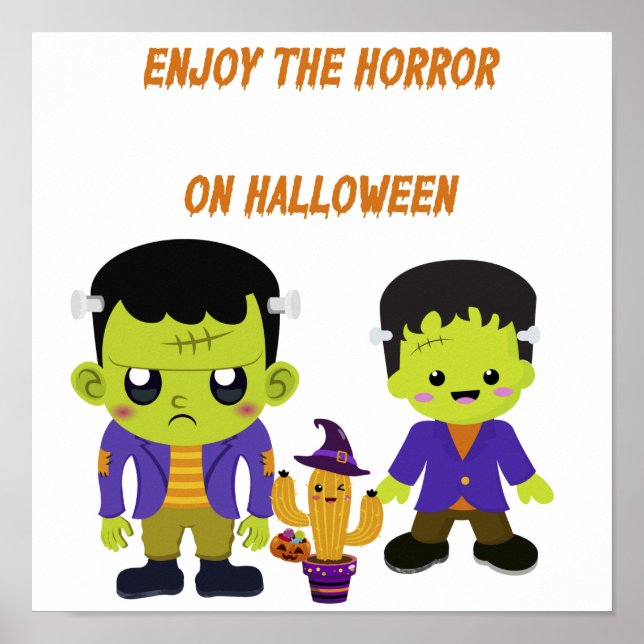 Affiche Halloween vert (Devant)