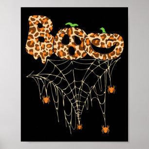 Affiche Halloween Vêtements Spider Web Citrouille d'automn
