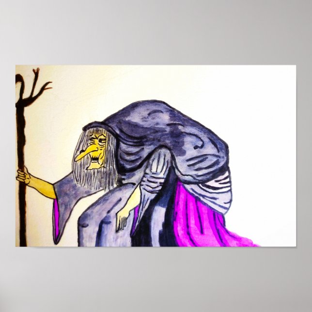 AFFICHE HALLOWEEN VIEUX HAG (Devant)