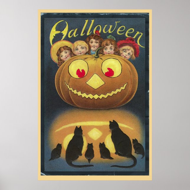 Affiche Halloween vintage (Devant)