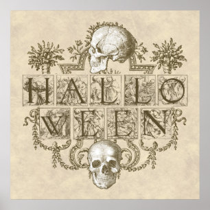 Affiche Halloween vintage
