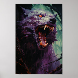 Affiche Halloween Werewolf