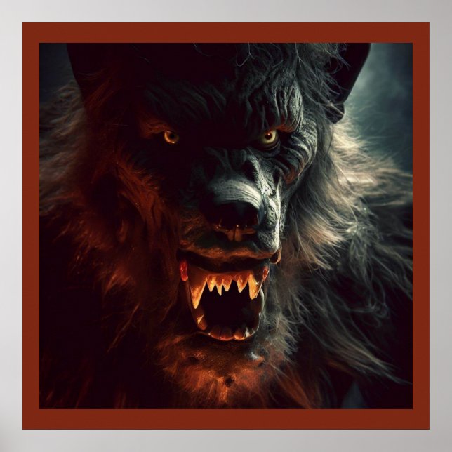 Affiche Halloween - Werewolf 3 (Devant)