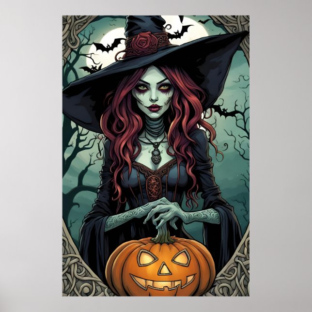 Affiche Halloween Witch (Devant)