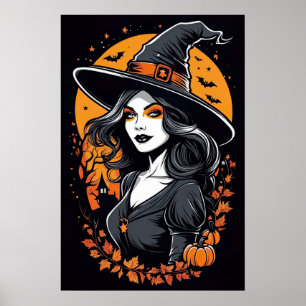 Affiche Halloween Witch