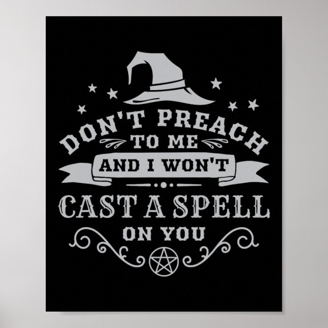 Affiche Halloween Witch Wicca Witchcraft Pagan Wiccan femm (Devant)