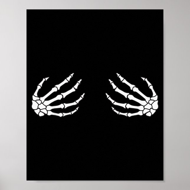 Affiche Halloween Women's Skeleton Hand  (Devant)